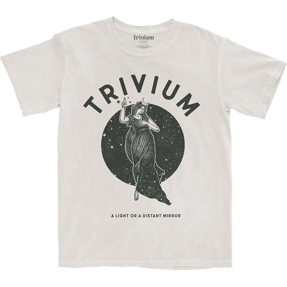 Trivium T Shirt Moon Goddess Band Logo Official Mens Natural XXL XL