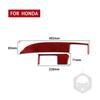 2Pcs Real Carbon Fiber Center Console Panel Trim Strip For Honda Accord 2014-17