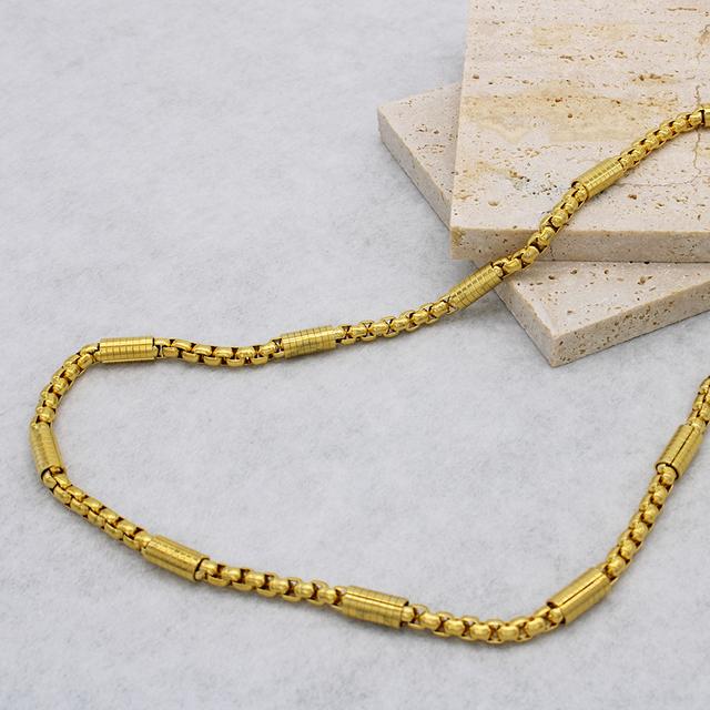 

Подвеска из нержавеющей стали ювелирные изделия 5 мм коробка цепь мужское ожерелье для мужчин женщин хип-хоп большой чокер подарки 5mm60cm золотой