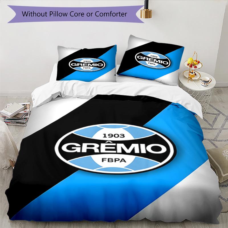 Fc 1903 Emblem Printed Pattern Duvet Cover Set – Includes 1 Duvet Cover and 2 Matching Pillowcases Bedroom Decor Christmas Gifts