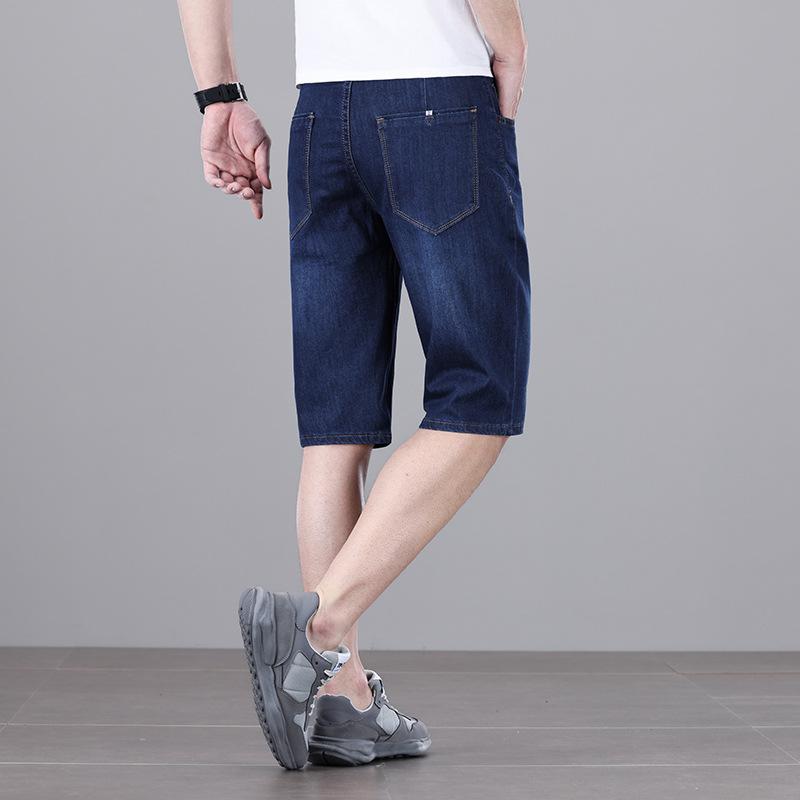 

New Summer Style Men s 5-point Mid-trousers Jeans Thin Business Five-point Pants Men s Shorts 42