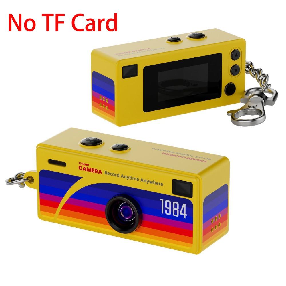 Retro Keychain Thumb Camera Mini Bag Charm Backpack CCD Digital Camera with 1080P HD Video Recording Thumb Camera Keychain