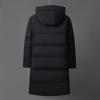 Winter Men's Down Jacket Fashion Casual Long Over Knee Hooded Middle-aged and Young Down Jacket Men's Jacket