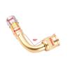 Adaptateur de Valve coudée à 90 Degrés pour Moto Chambre à Air Cuivre Argent Adaptateur d'Extension de Valve pour Camion Voiture Moto Vélo Accessoire Mandrins de Pneu 1
