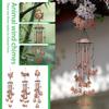 Carillon Éolien de Jardin Extérieur Résistant aux Intempéries Clochettes à Vent Chien en Fer Grand Carillon Éolien avec Tubes Décoration Suspendue Murale de Jardin Patio Maison