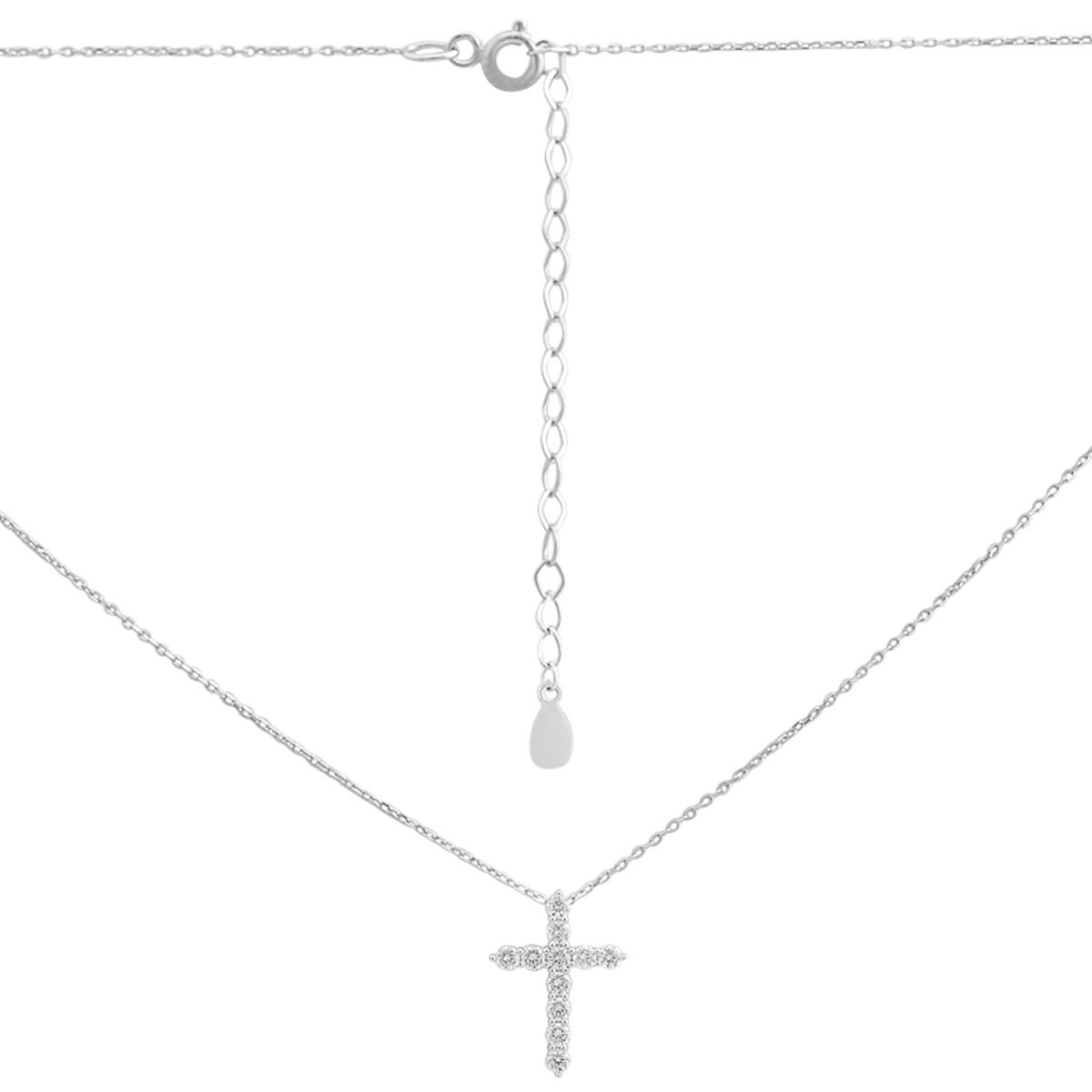 

Серебряное колье с фианитами, вес изделия 3,66 гр (2198567) 40-45cm