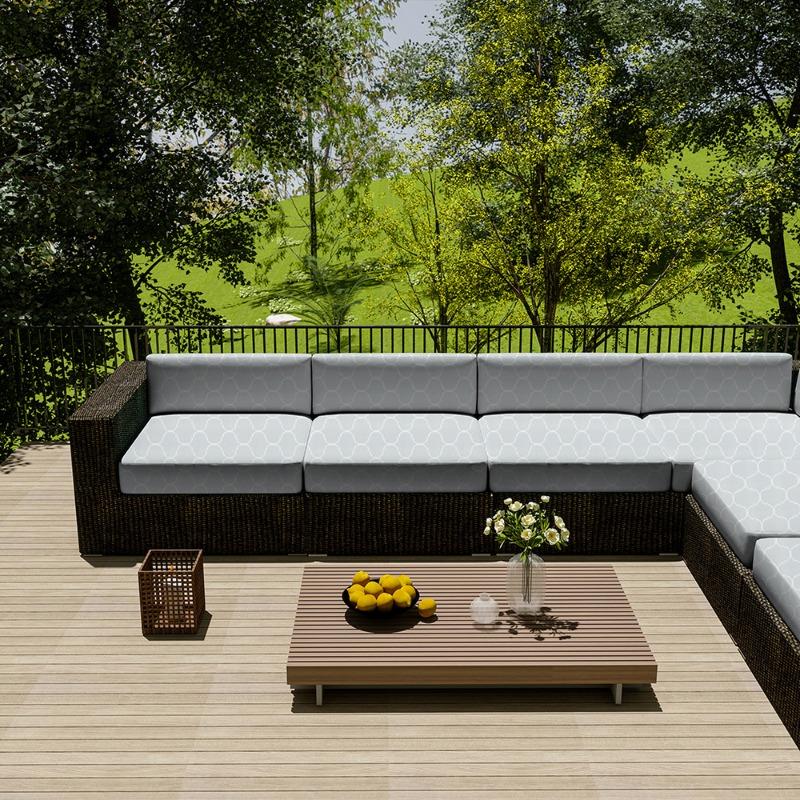 

Outdoor Waterproof Sofa Cover Home Hotel Garden Patio Rattan Corner Sofa Cover Sun-proof Anti-Dust Furniture Protector Cover 33x65x10cm-1PC