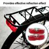 Bicycles Rear Reflector Tail Light Waterproof Bicycles Rear Seats Reflective Taillight Luggage Rack Mounted Bike Light
