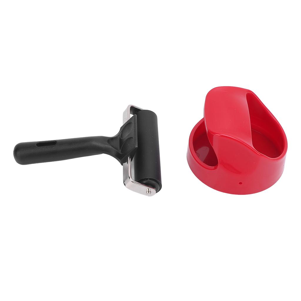 Printing Roller Metal Structure Plastic Handle Rubber Brayer Roller for Crafting Printing Inking Stamping