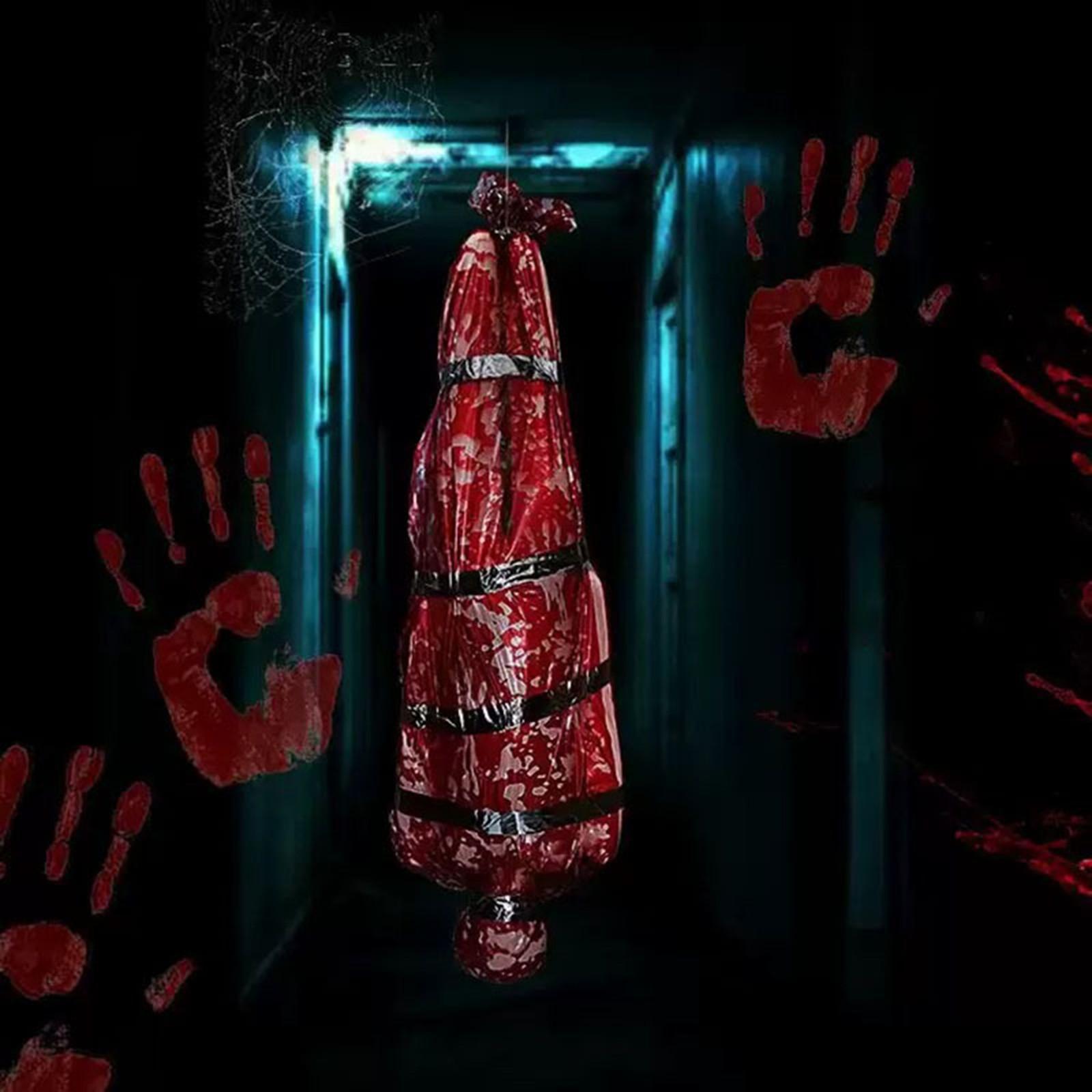 

Реквизит для украшения на Хэллоуин Ужасный Подвеска в виде поддельного трупа Наружный Двор Комната Дома с привидениями Коварные Страшные Декорации Орнаменты One Size