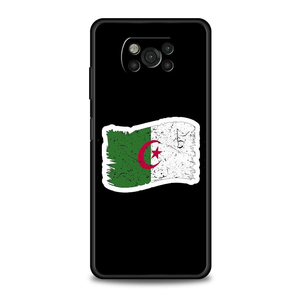 Algeria Flag Phone Case For For Xiaomi Poco X6 X5 Pro X4 X3 NFC F5 Pro F4 F3 GT M5 M4 Pro 5G M3 C51 C50 C55 Soft Cover