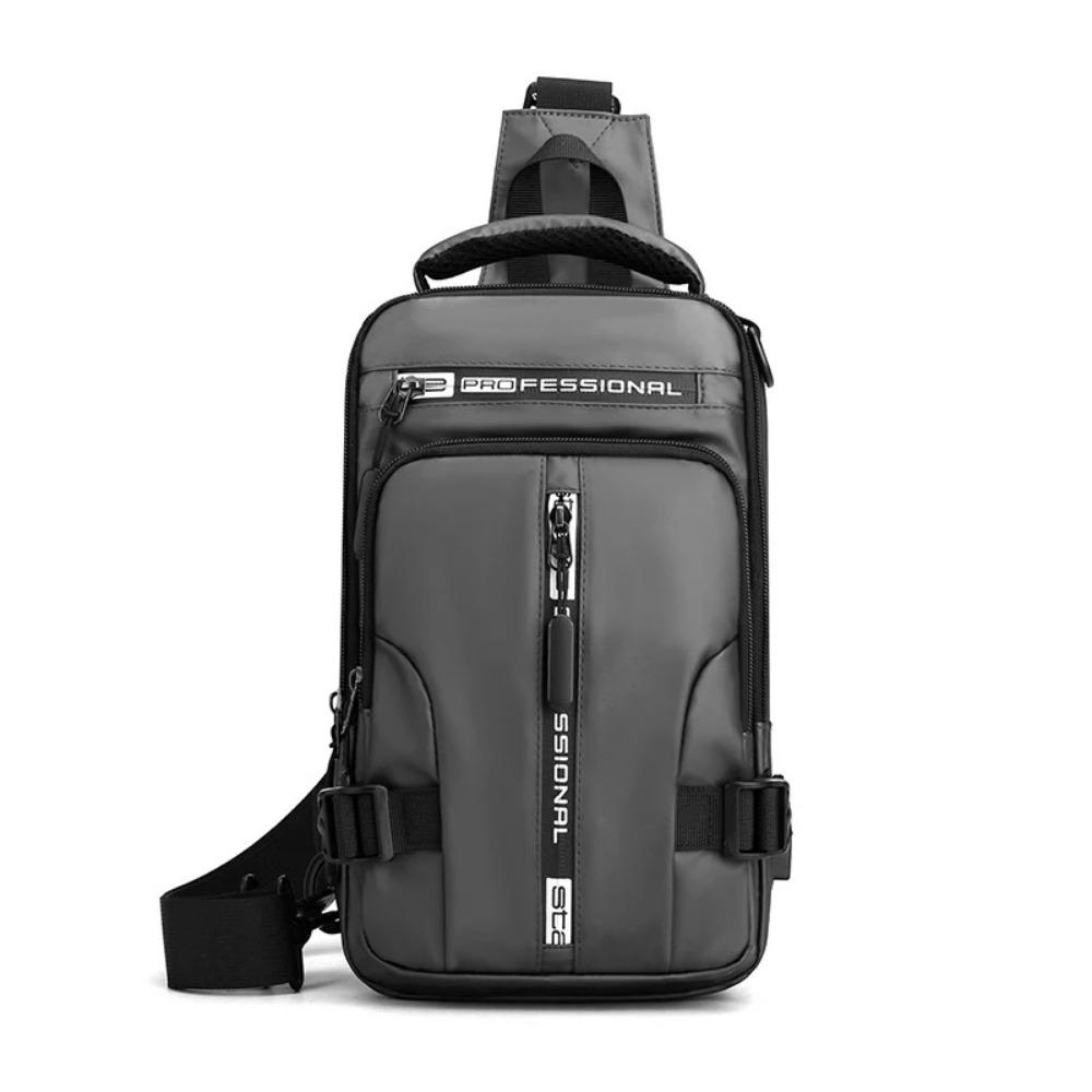 Men Sling Backpack Cross Body Shoulder Chest Bag with USB Charging Port Travel Waterproof Nylon Male Multipurpose Messenger Bags