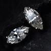 Synthetic White Moissanite Earring 13 Ct Marquise Gems Pair Gemstone Jewelry Gift
