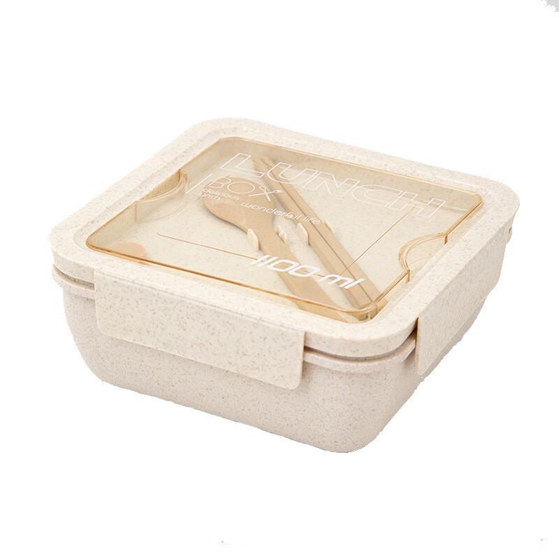 

ZISIZ 850ml Rectangular Bento Box 3-Pack