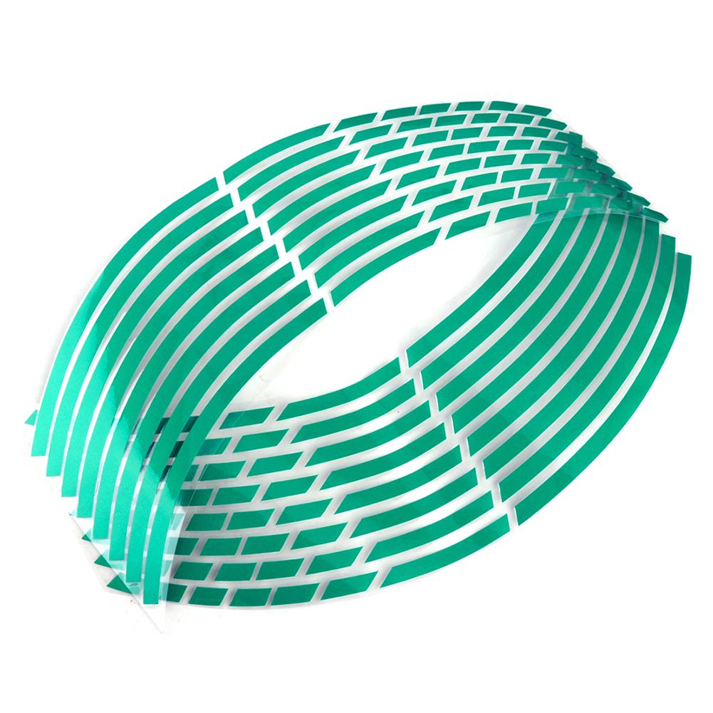 16 stk motorsykkel bilhjul felg 16 reflekterende striper 18" stripe tape klistremerker
