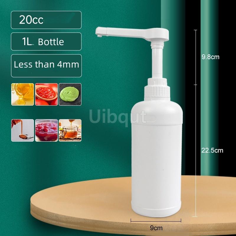 Syrup fructose squeeze bottle pressed plastic sugar press bottle sauce press pump squeeze bottle milk tea shop press sauce pump