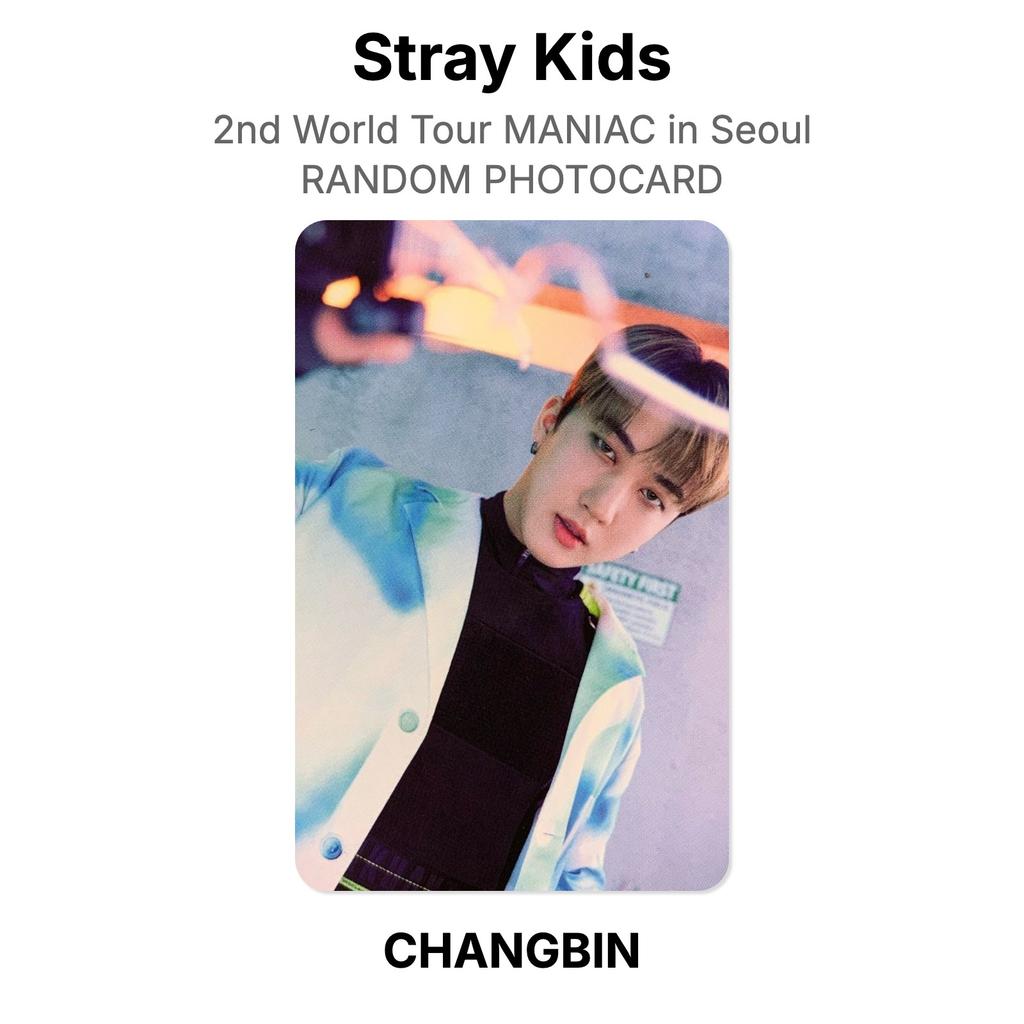 Stray Kids 2nd World Tour MANIAC In Seoul RANDOM PHOTOCARD Official Photocard