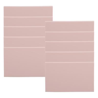 10pcs Rubber Carving Blocks DIY Rubber Carved Brick Stamp Soft Rubber Crafts for Embossing Woodblock Printing Roseate
