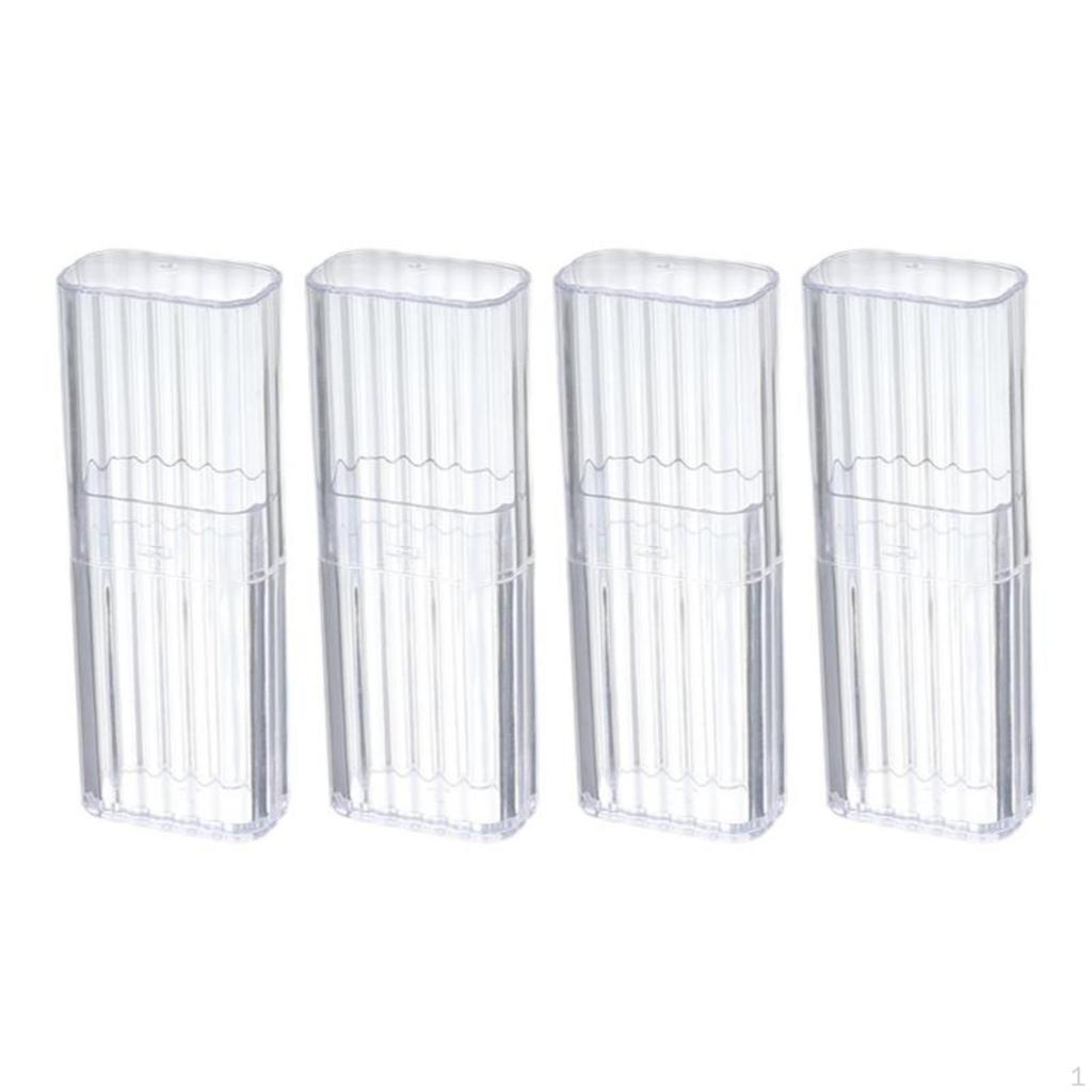 Mini Clear Storage Box, Portable Transparent Organizer for Swabs, Makeup, Dustproof Small Container