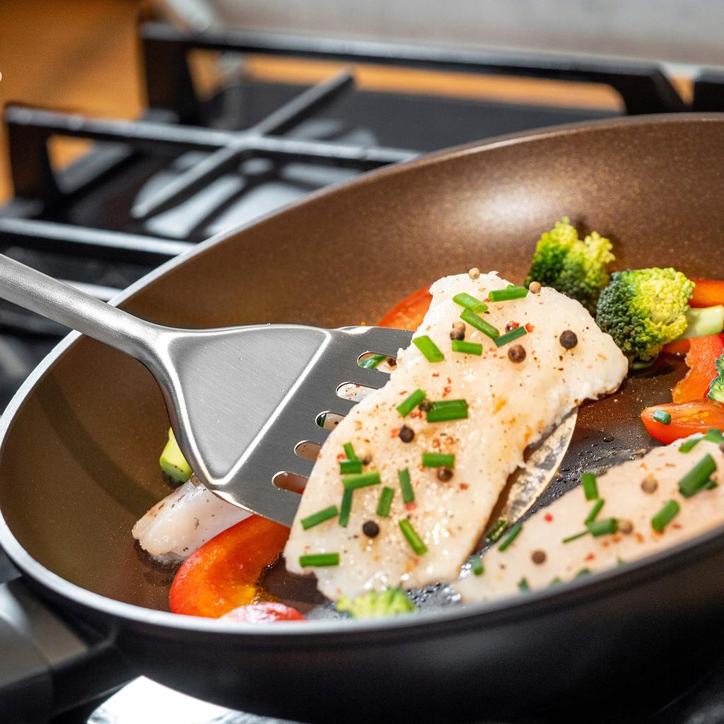 KADAX Spoon Spatula Kitchen For Meat Stainless Steel 35 Cm