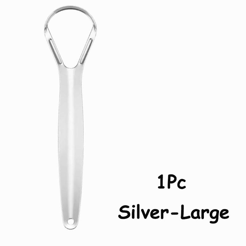 1/2/4/10/20/50Pcs Stainless Steel Tongue Scraper for Bad Breath Tongue Coating Cleaner Oral Care Tools Large Small