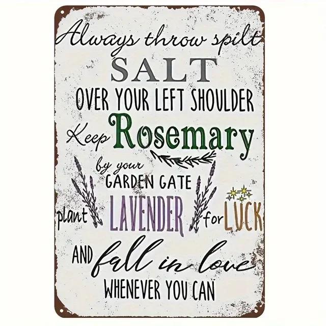 Vintage Metal Tin Sign  The House Witch Rules Halloween Decoration  Retro Wall Art for Home Room Restaurant Decor