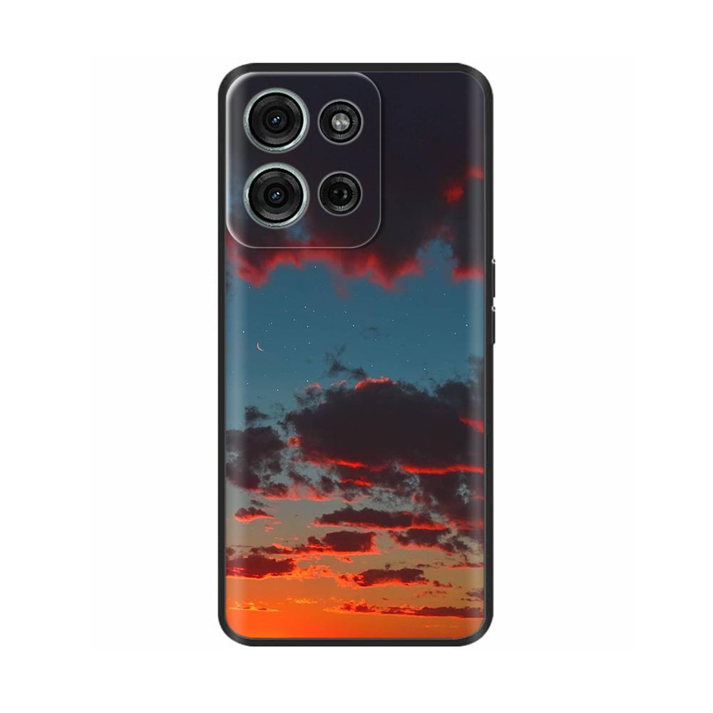 For Motorola Moto G75 Case Moto G35 G55 G15 Cute Cartoon Painted Shockproof Cover Fundas For Motorola Moto G75 5G MotoG75 Bumper