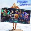 Valorant Game Print Beach Towel, Large Soft Quick Dry Towel for Beach Camping Swimming