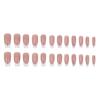 French White Tip Press On Nails Medium Natural Unbreakable Nail Simple Wear for Stage Performance Wear