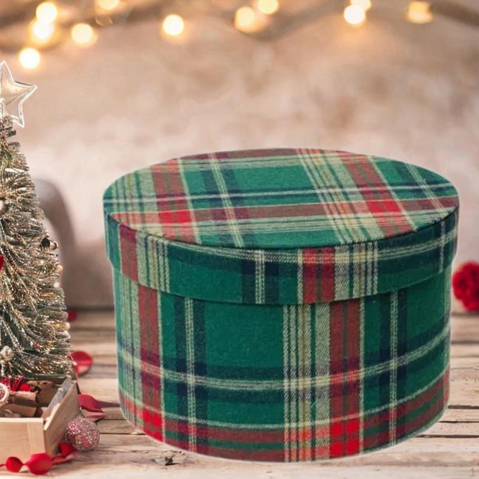 

Рождественская подарочная коробка с крышкой для упаковки Green Lattice