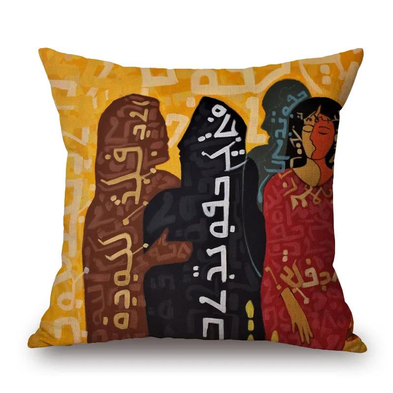 

Чехлы для подушек Assyrian Beauty, декоративные подушки для дивана с изображением девушки из Золотого дворца и портретом любви, наволочка 45X45 см 30x30cm12x12Inch