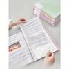 A4 File Folder, 30-Sheet Transparent Insert Document Organizer Binder, Student Specific Paper/Exam Material Storage Collection Back To School
