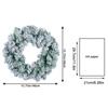 Weihnachtskranz Neuer Schneebedeckter PVC Rattanring Einkaufszentrum Fenster Weihnachtsdekoration Anhänger