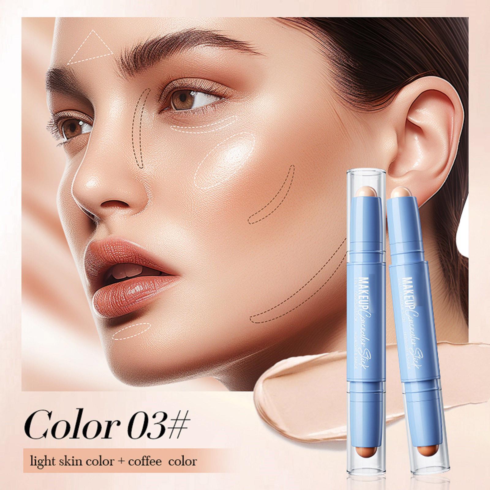 

Не смывайте макияж и консилер, трехмерный осветляющий карандаш-хайлайтер, два в одном, три варианта цвета, 3,6 г, 1 шт. One Size