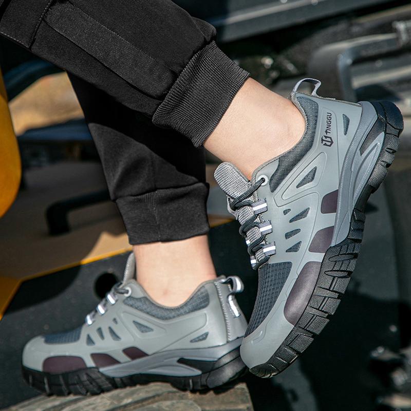 Bauarbeiter Arbeitsschuhe 6KV Isolierschuhe Durchtrittsicher Stoßfest Sicherheitsschuhe Rutschfest Unzerstörbare Schuhe Schützend