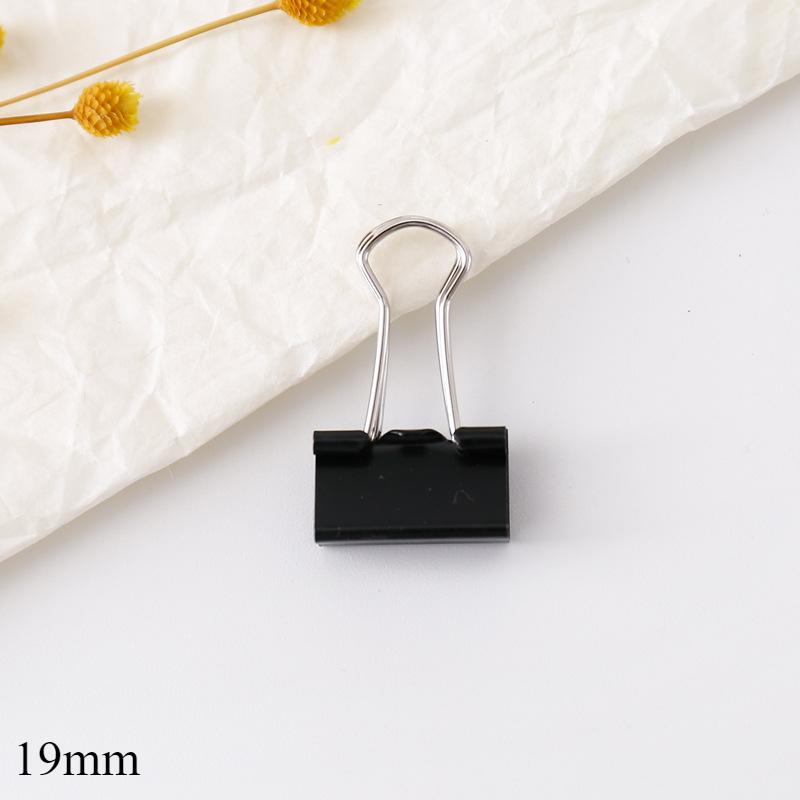 12 Pcs Binder Clips Foldback Clips 25mm/32mm/41mm/51mm Foldback Clamps Money Paper Clamps Writing Paper Clips for School