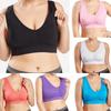 Pure Women Color Plus Size Ultrathin Large Bra Sports Bra Full Bra Tops Cup