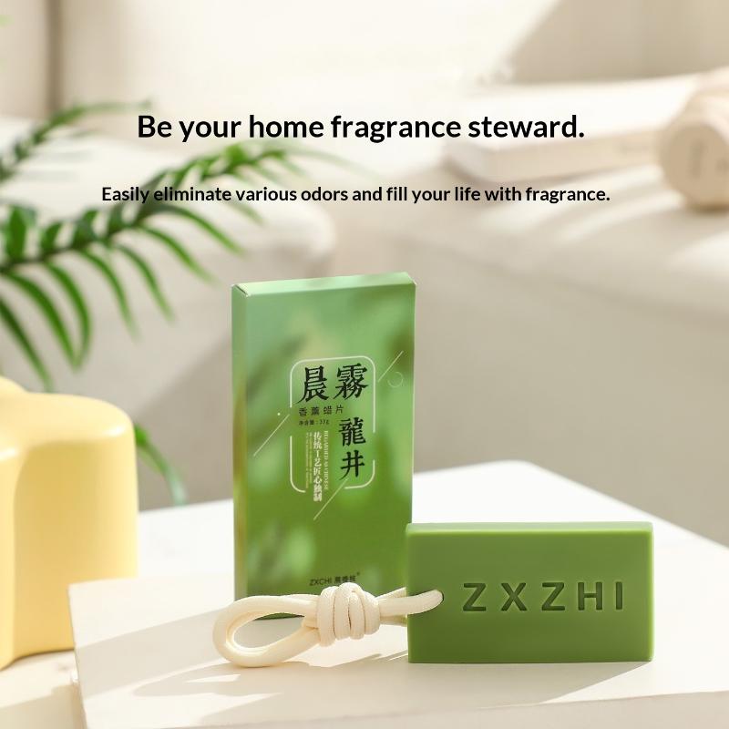 1Pc Home Aromatherapy Gift Gift Longjing Aromatherapy Wax Tablet Pendant Wardrobe Bedroom Air Freshness Solid Freshener