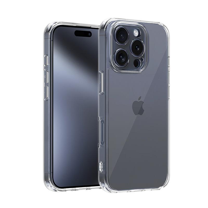 Applicable iPhone 17pro transparent magnetic mobile phone case apple 16/14/15 high transparent pc two-in-one scratch-proof