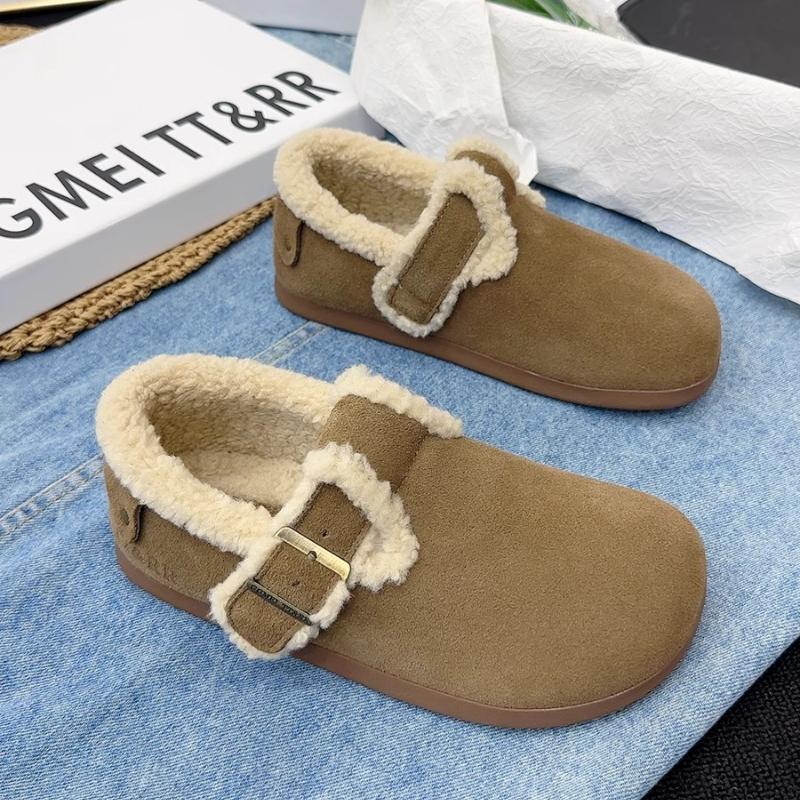 

Мода 2024 Новые Женские Туфли на Мягкой Подошве, Плюшевые, Теплые, Осенне-Зимние, Модные, Женские, Повседневные, Уличные, Удобные Лоферы для Женщин 35 коричневый