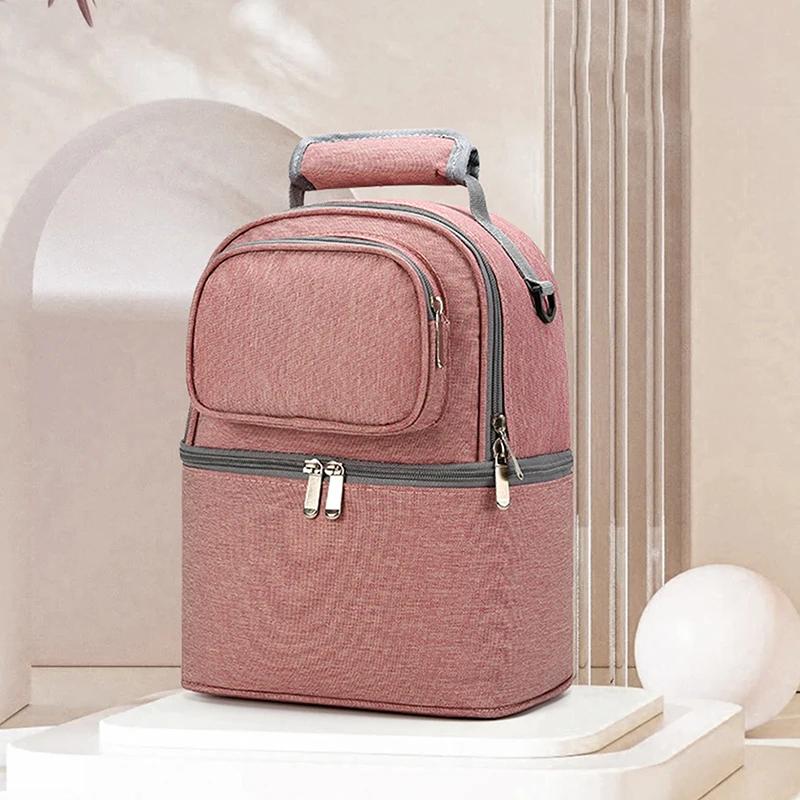 

Сумка для мамы, складная, вместительная, легкая, портативная, складная, для детской кроватки, рюкзак для малышей, женская сумка для мам, сумка для мам розовый