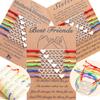 Set de 6 Pulseras Tejidas de Amistad para Hermanas Joyería a Juego para Mejores Amigas Regalo