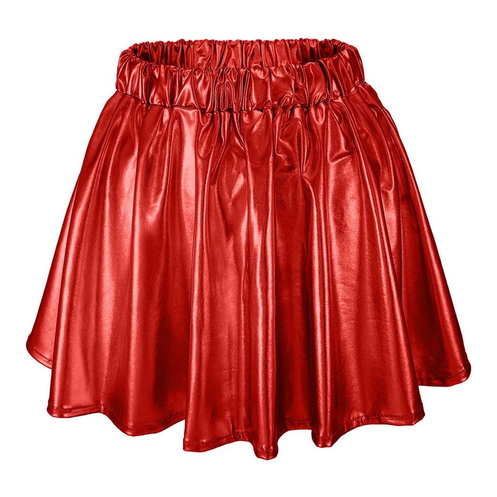 Women's Large Swing Skirt Stage Performance Costume Elastic Waist Pleated Skirt