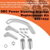 SBC Power Steering Pump Bracket 350 V-Belt Slotted Adjustable LWP for Chevy 350 Small Block Long Water Pump