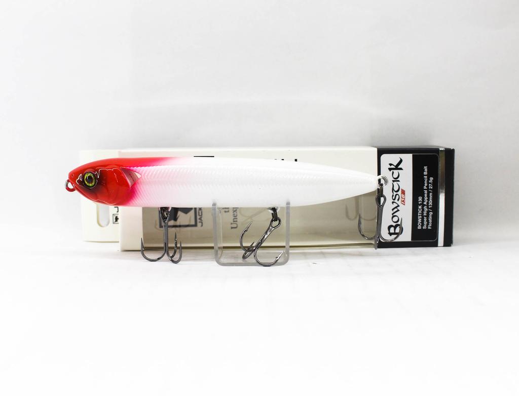Jackall Bowstick 130 Floating Lure Pearl Red Head (8901)