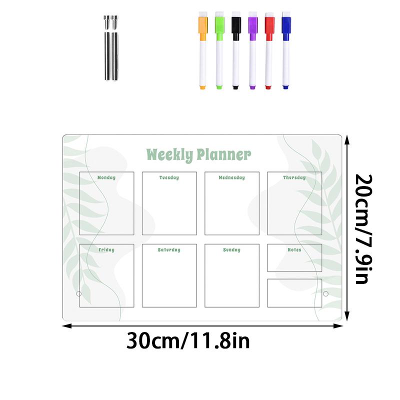 1 Set Office Three-dimensional Notepad Message Board Memo Writing Board Acrylic Weekly Planner