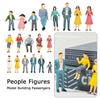 10/50pcs 1:25/1:30/1:300 Scale Model Building People Multistyles Assorted Poses Train Scenery Passengers Mixed Color
