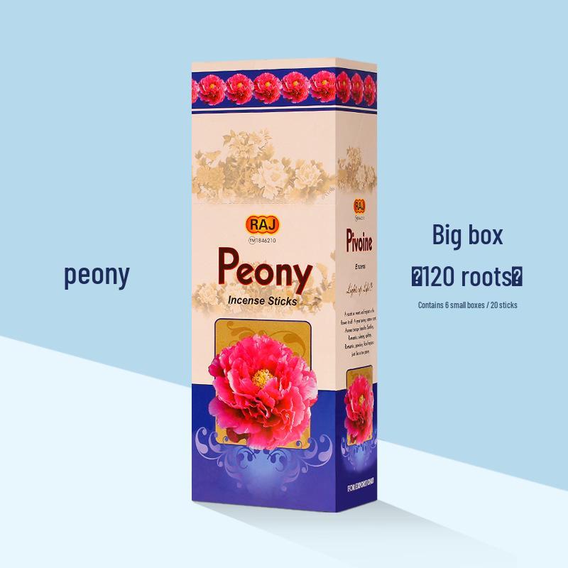 RAJ Handmade Peony Floral Incense Sticks - Genuine Indian Aroma
