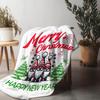 Tuniu Christmas Gnomes Throw Blanket - Festive Cozy Gift for Home Decor, Sofa, Bedroom, Holiday Gift Idea