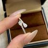 New Vintage 100% Pure 925 Sterling Silver Aaa Zircconia Water Drop Ring For Women Luxury Wedding Jewelry Adjustable Opening